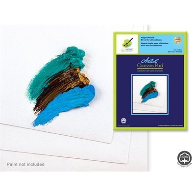 Tablette papier canevas 9x12 (10 feuilles) (J2-3)