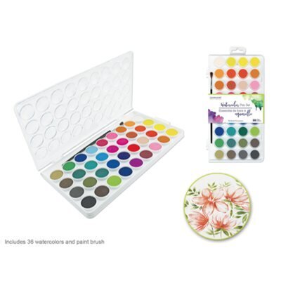 Ensemble pastille aquarelle 36pcs avec pinceau (RW)