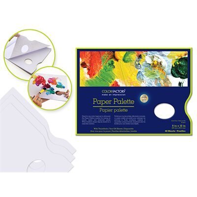 Palette papier 9x12 40fls pour melanger peinture (J2-3)
