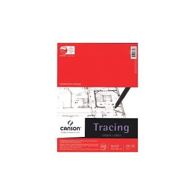 Tablette Canson Papier calque 11X14 50 fls 25lbs (J2-3)