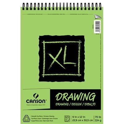 Tablette Canson spirale 9x12 70lbs 60fls (J2-1)