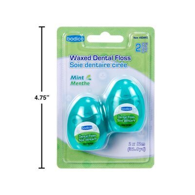Soie dentaire cirée (paquet de 2) (E3-4)