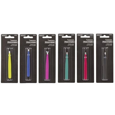 Pince à cils Couleurs asst.  12/boite (E6-4)