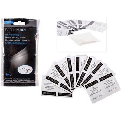 Lingettes pour lunettes 16/boite (E3-6)