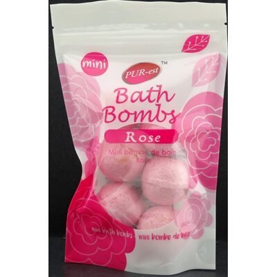 Bombe de bain Rose 15gr x 6 par paquet (E4)