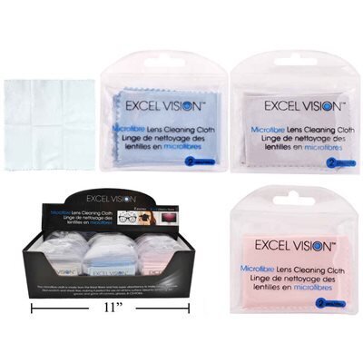 Lingette nettoyant lunettes (2) 15x15cm Joli display de 36 (E3-6)