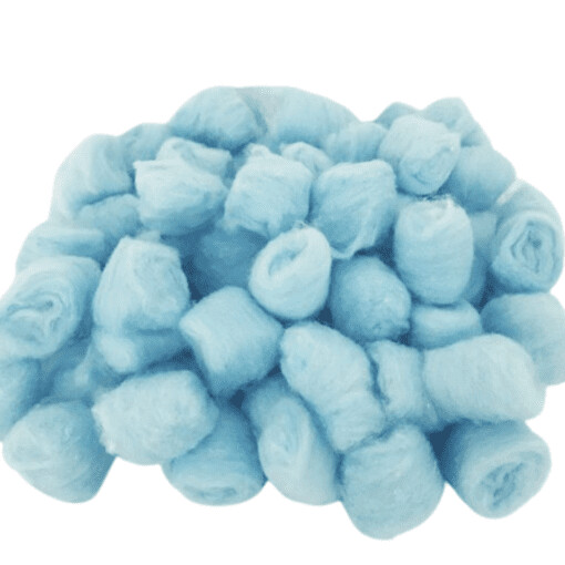 Boules d&#39;ouate (acrylique) bleu ciel sac de 200 (J3)
