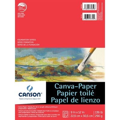 Tablette Canson Caneva 9x12 10 feuilles (J3)