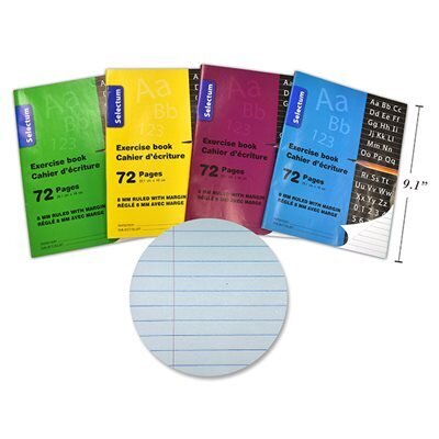 Cahier exercice 72 pgs Regle +marge (J4-9)