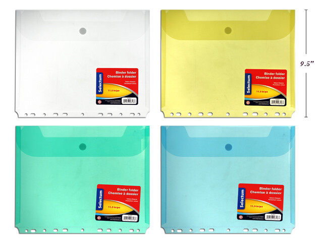 Porte document plastique fermeture velcro 29x24cm  (J4-8)