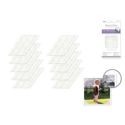 Coins photos transparents (180) adhésif (J2-4)