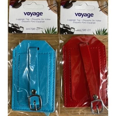 Etiquette de valise  2 coul. asst (E2-1)