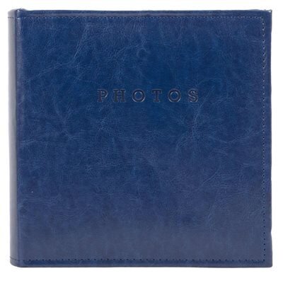 Album photo 200x 4x6 cuir bleu (L3-4)