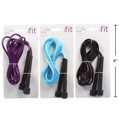 Corde a danser ajustable 3 coul. asst. (RW)