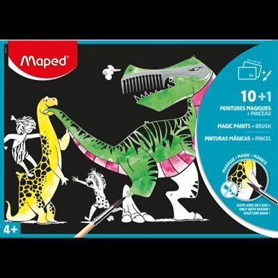 Peinture magique X10 feuilles / pinceau (K5-3DIS)