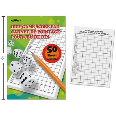 Carnet de pointage pour jeux de dés (A11-4)