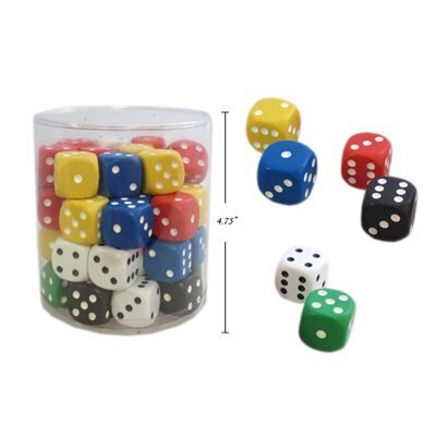 Des 25mm couleur (Tube de 48) (A11-6)