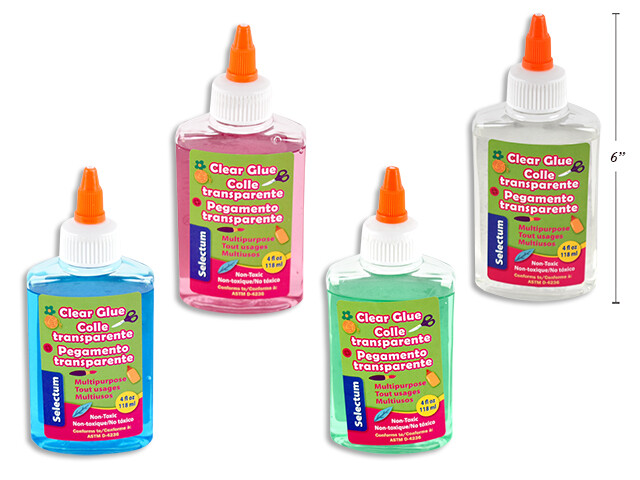Colle transparente couleur assortie 118ml (I4-3)
