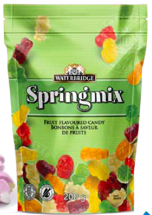Bonbons a saveur de fruits printaniers 200g (PQ)
