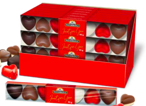 Assortiment de coeur belge echantillon 93g