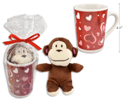 TASSE CERAMIQUE 14OZ AVEC PELUCHE (SV)