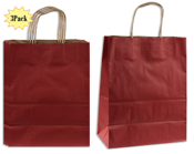 Sac kraft rouge foncé petit pq.3 (4.5x5.75) (C6-1)