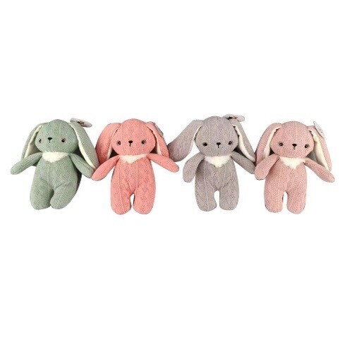Easter 5â€ Long Ear Bunny ,4asst., 12/PDQ,cht