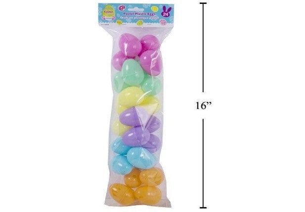 OEUFS DE CHASSE REMPLISSABLE 2.5&#39;&#39; PASTEL PQ.24 (PQ)