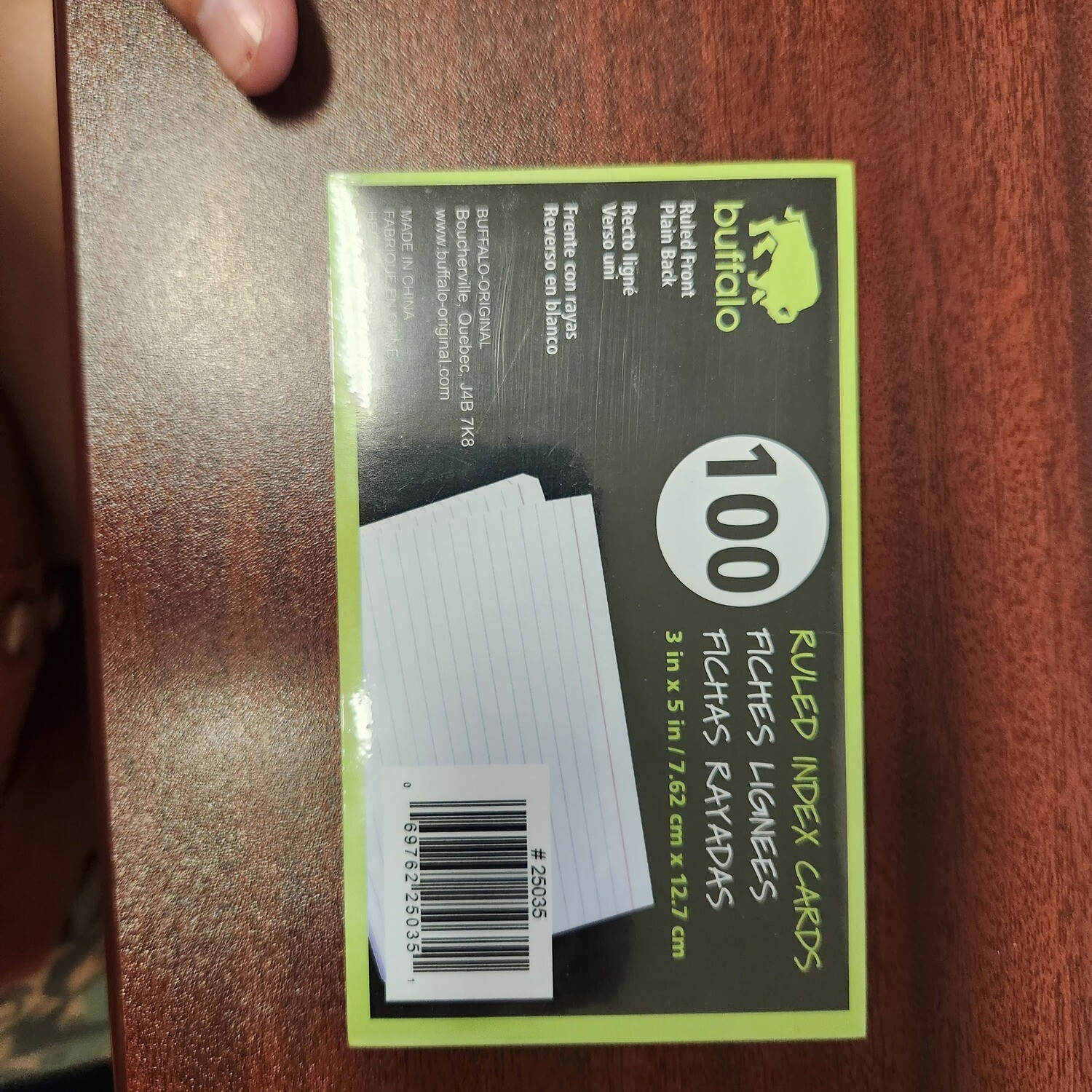 100 fiches lignées 3x5 (H4-6)