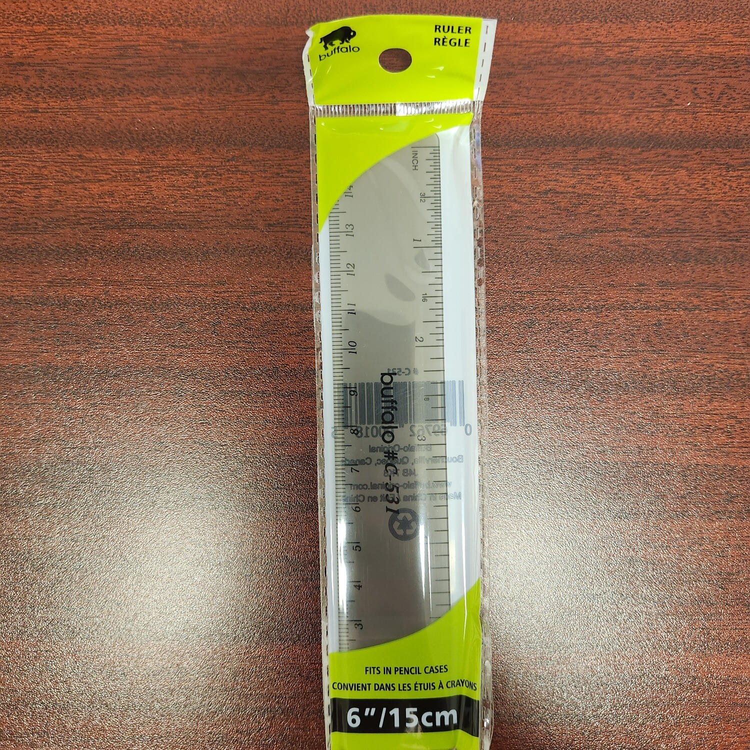 Regle en plastique 6 pouces et 15cm (H2-7)