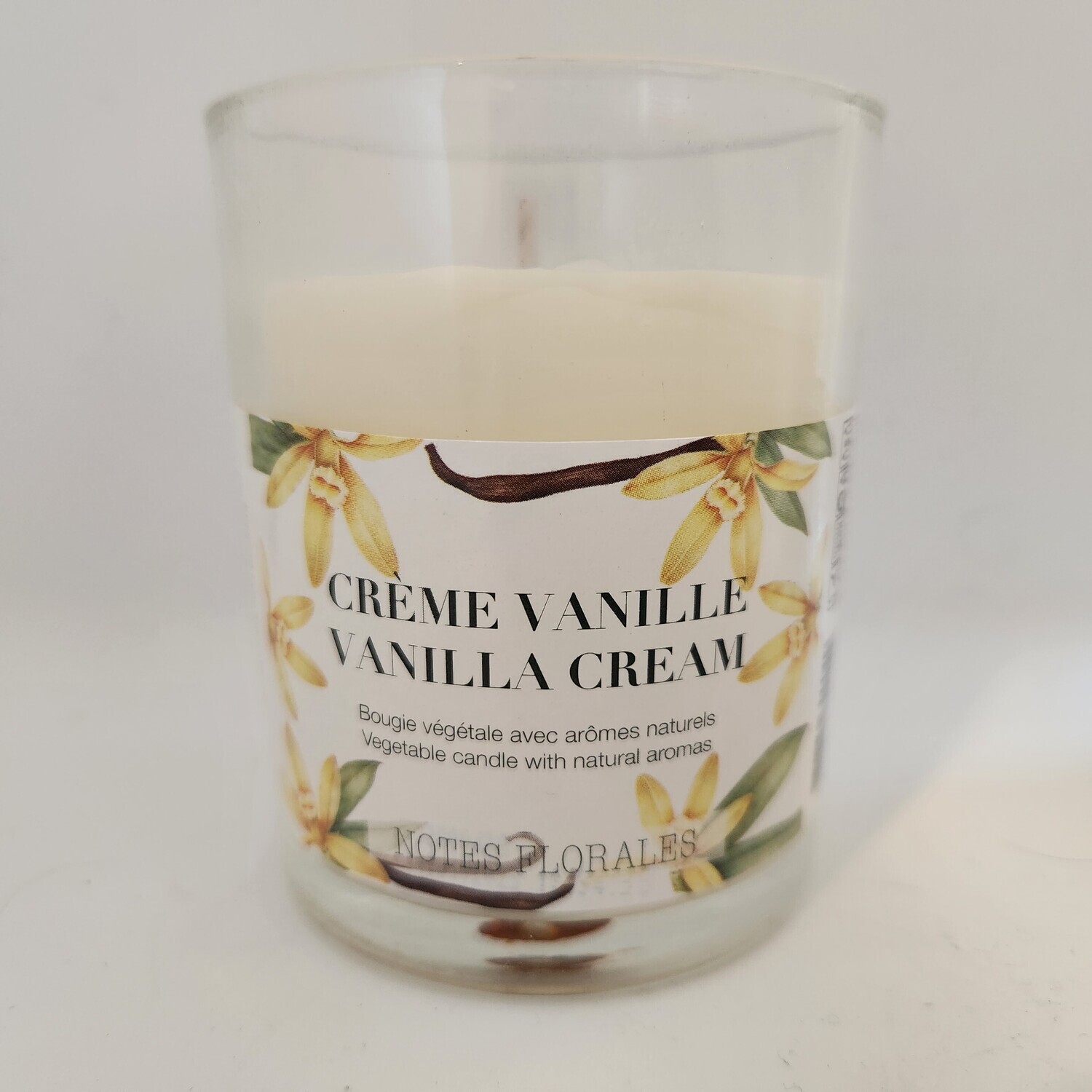 Bougie végétale avec arômes naturels CRÈME VANILLE 5%(B5-1)