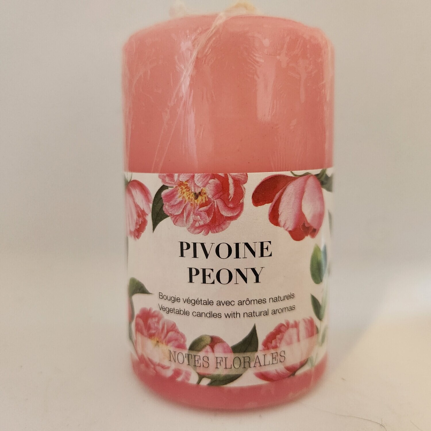 Bougie végétale  arômes naturels PIVOINE (100x 60cm),5%(B5-3)