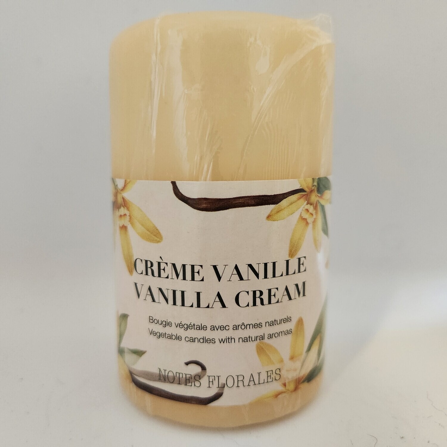 Bougie végétale  arômes naturels Creme Vanille (100x 60mm),5%(B5-3)