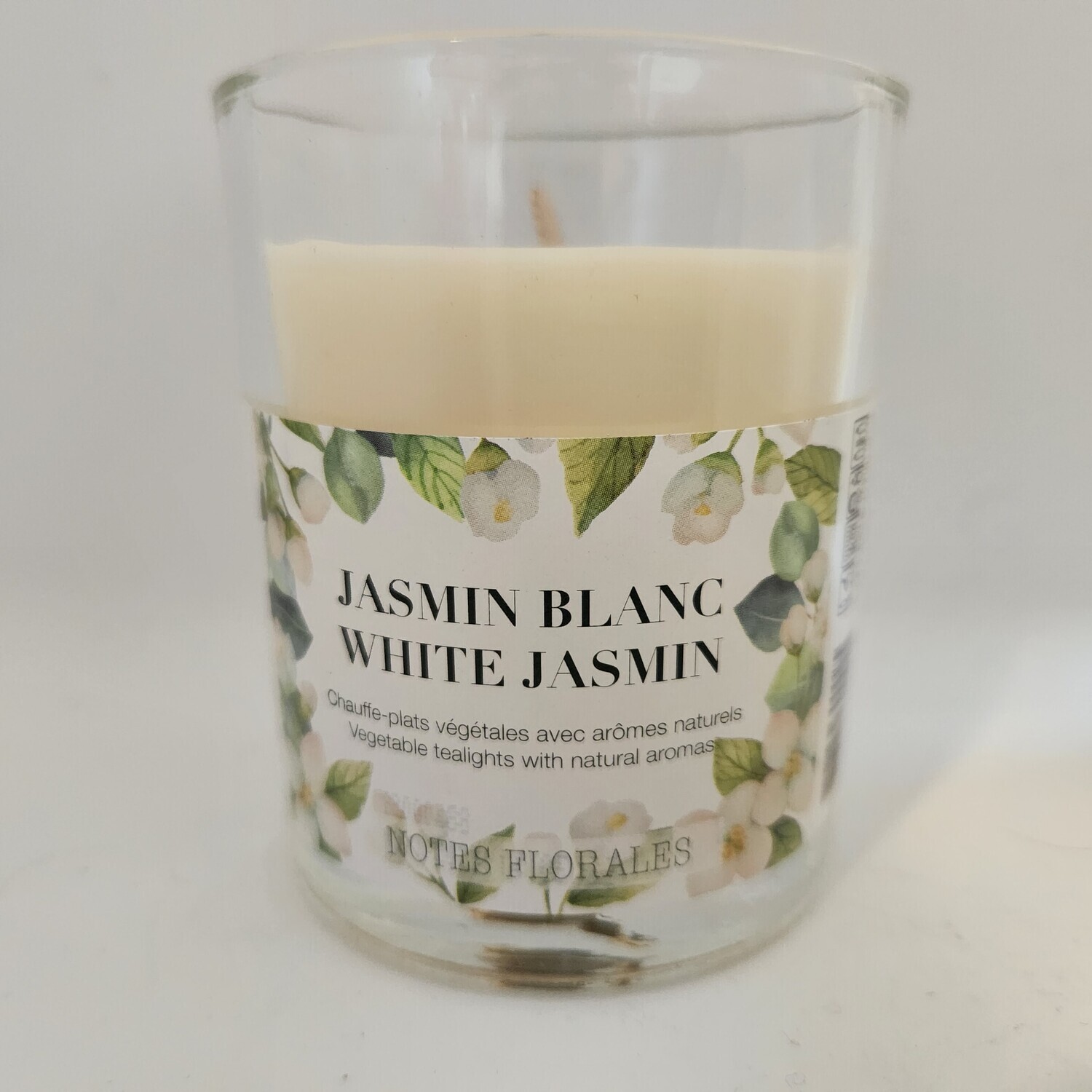 Bougie végétales avec arômes naturels JASMIN BLANC 5%(B5-1)