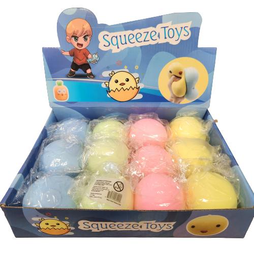 BALLE STRESS PASTEL PRESENTOIR DE 12  (A8-5)