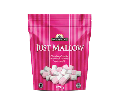 GUIMAUVES FRAISE VANILLE AIGRE 125G(M)  (ÉTÉ)