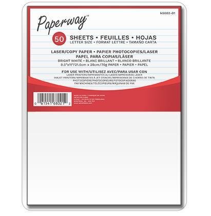 PAPIER PHOTOCOPIES LASER BLANC BRILLANT 8.5X11 PQ.50 (L5-4)