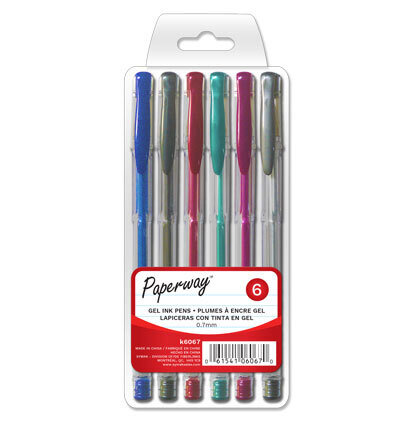 PLUMES A ENCRE GEL .7MM 6MCX (H1-2)