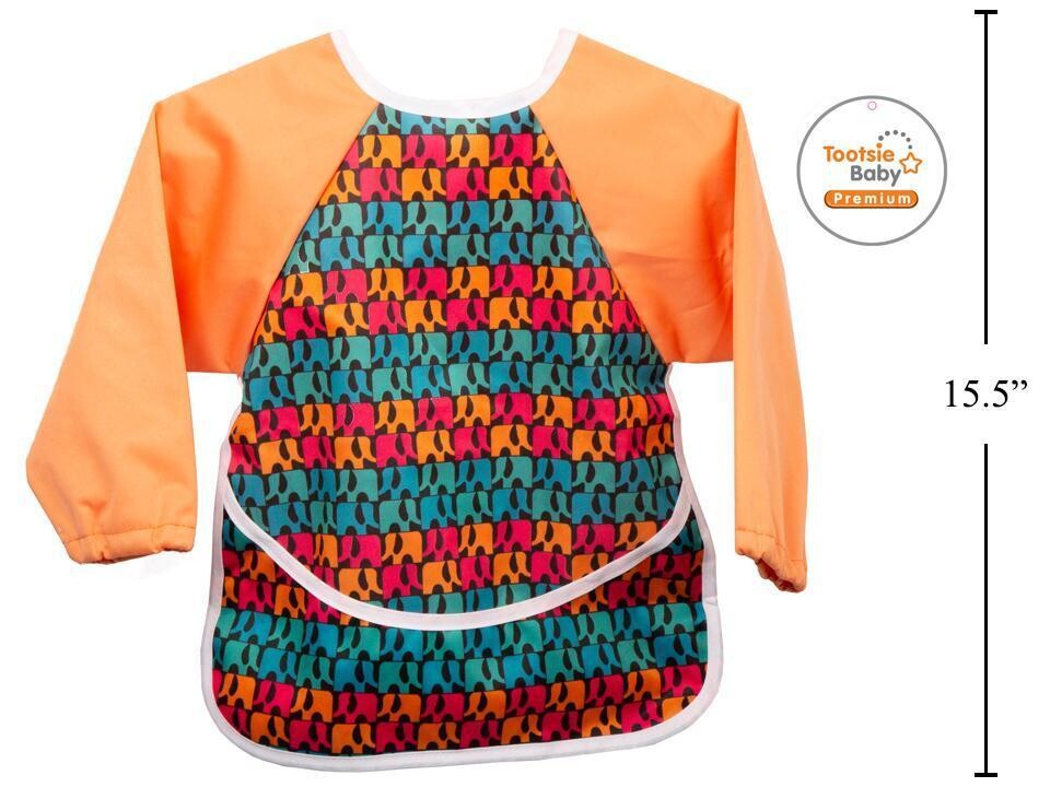 BAVETTE A MANCHE 6-18M ORANGE (C5-3)