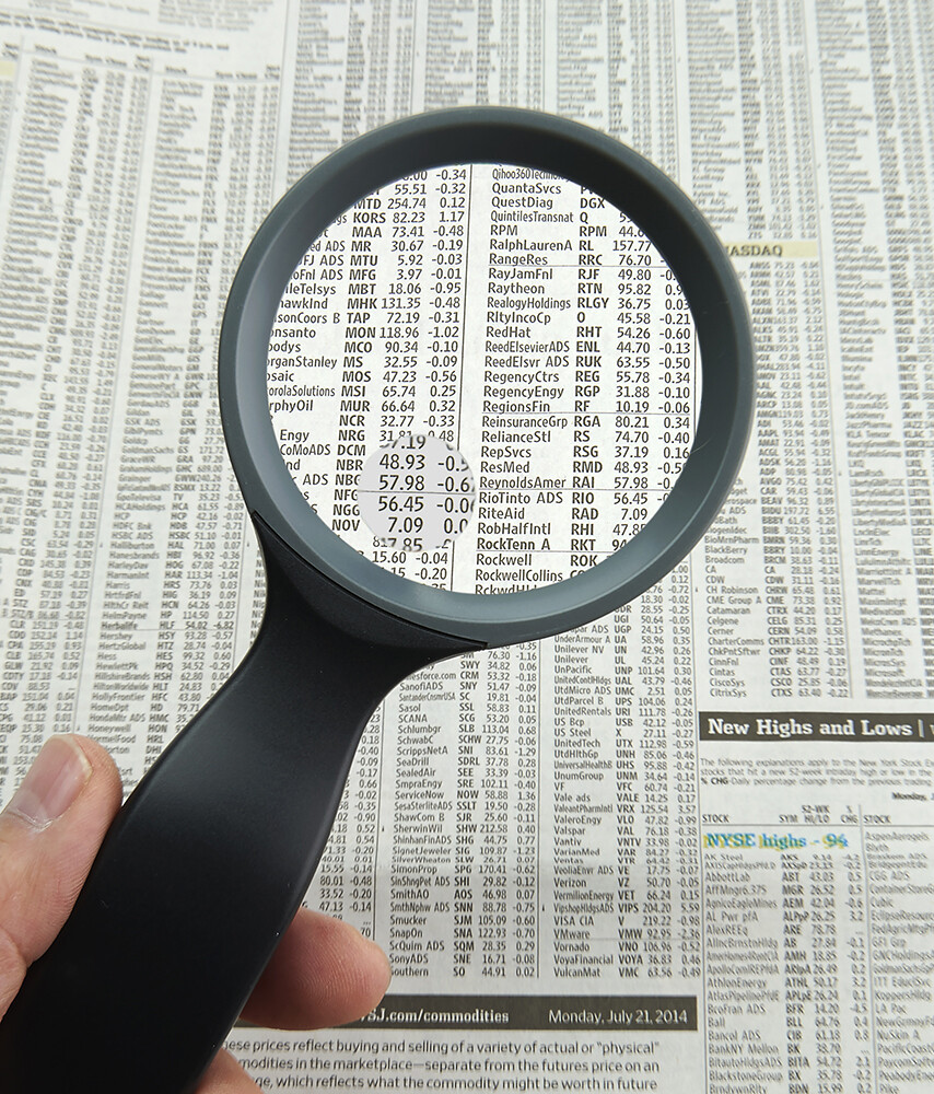 LOUPE AVEC POIGNÉE 3PO (DIA) 2.5X AVEC 5X LENTILLE SPOT (I3-5)