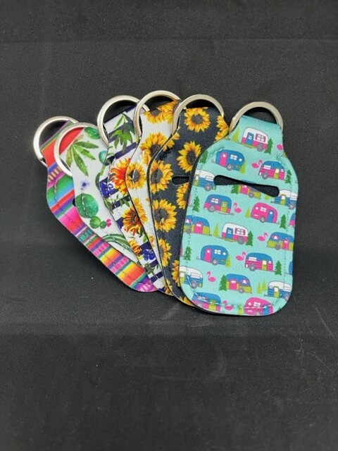 PORTE CLE AVEC POCHETTE COULEURS ASSORTIES (L5-6)