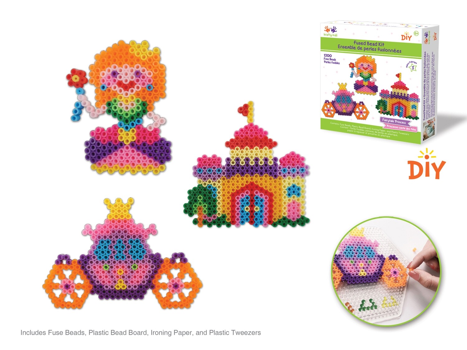 ENSEMBLE DE PERLES A FAIRE SOI-MEME PRINCESSE (B5-6)