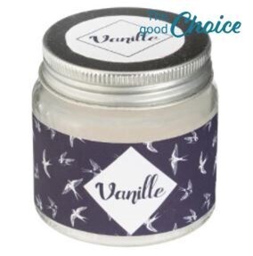 BOUGIE PARFUMÉ EN VERRE VANILLE 65GR (RW)