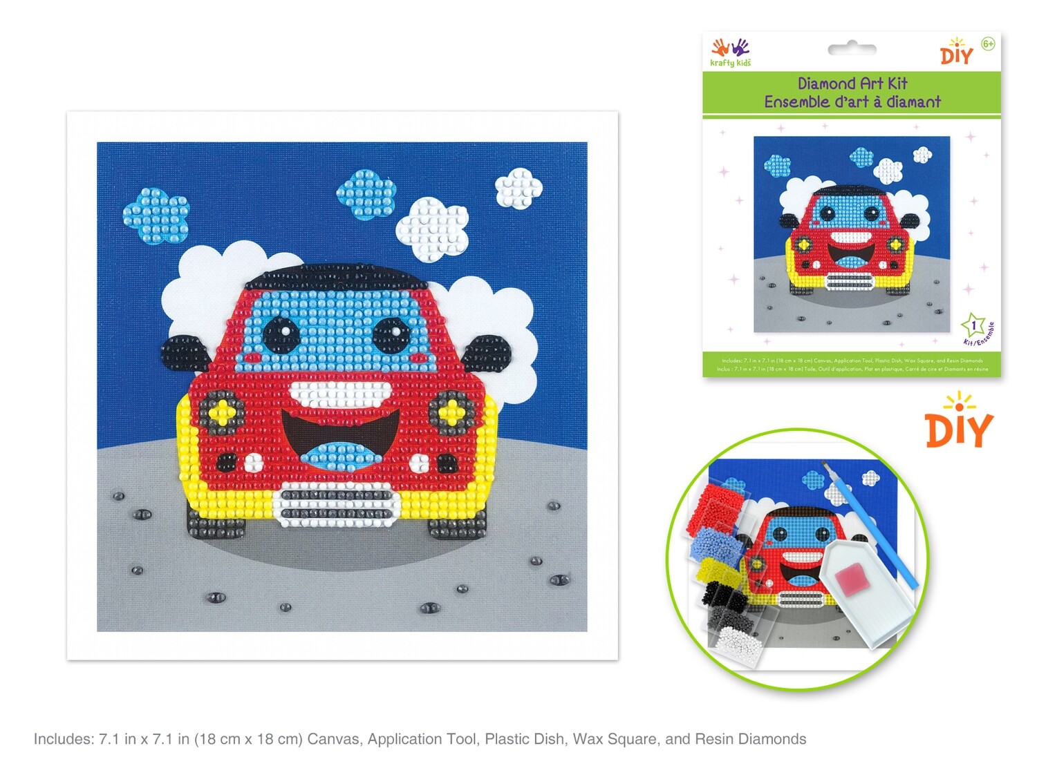 PEINTURE A DIAMANT POUR ENFANT (AUTO) (RW)
