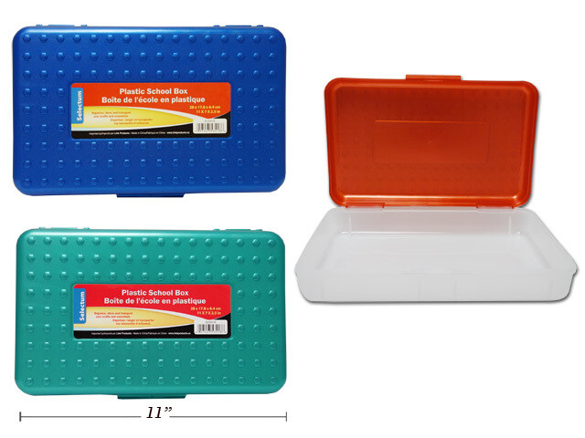 BOITE DE RANGEMENT JUMBO POUR ARTICLE SCOLAIRE 11X7X2.5PO (I2-4)