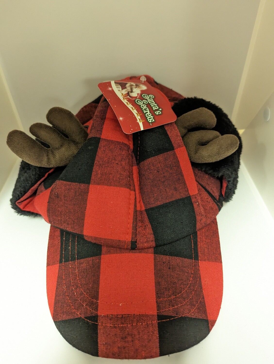 Casquette carreaute avec bois de renne(G1)