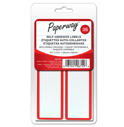 Etiquettes auto-collantes (36) 1 3/8x 3 3/4 (H4-3)