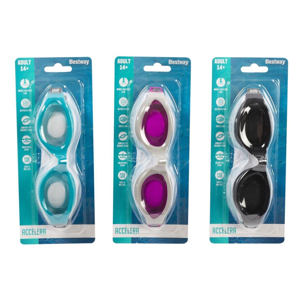 LUNETTE DE NAGE POUR ADULTE ANTI BUÉE 14+ (ETE)