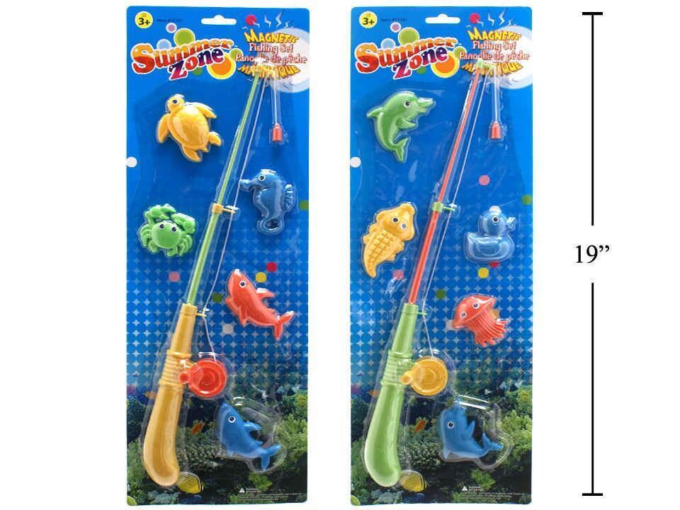 JEU DE PECHE MAGNÉTIQUE 5 POISSONS