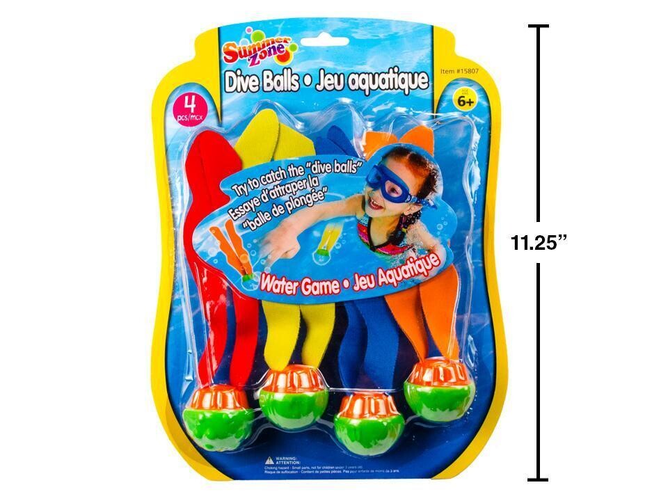 JEU AQUATIQUE BALLE QUI COULE 4MCX (ETE)